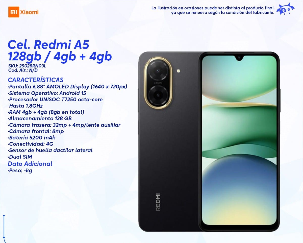 CELULAR REDMI A5 ORIGINAL